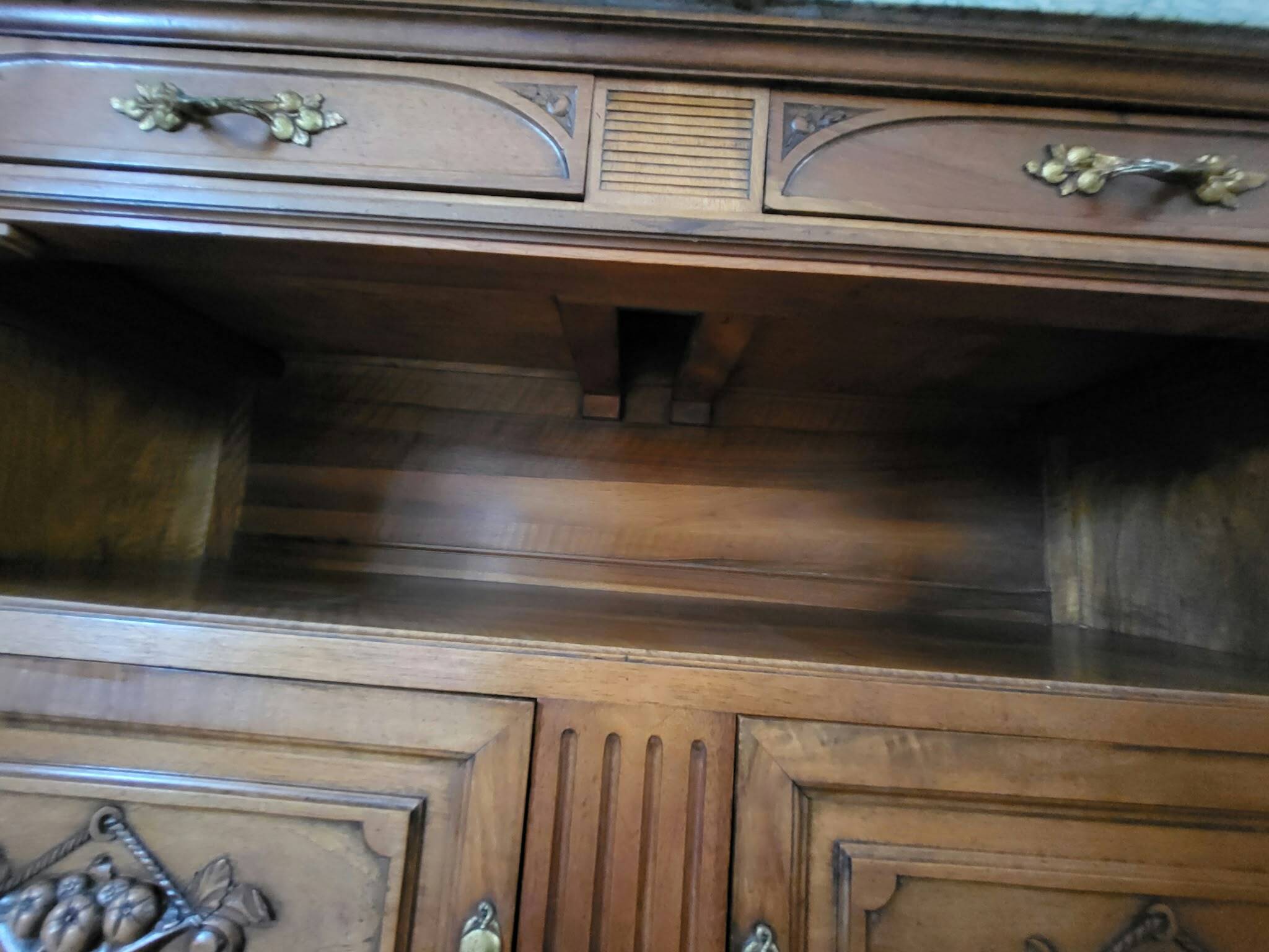 Commode / Desserte Art Nouveau 1910 - Noyer Massif