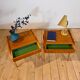 Pair of Danish oak bedside tables, 1960s