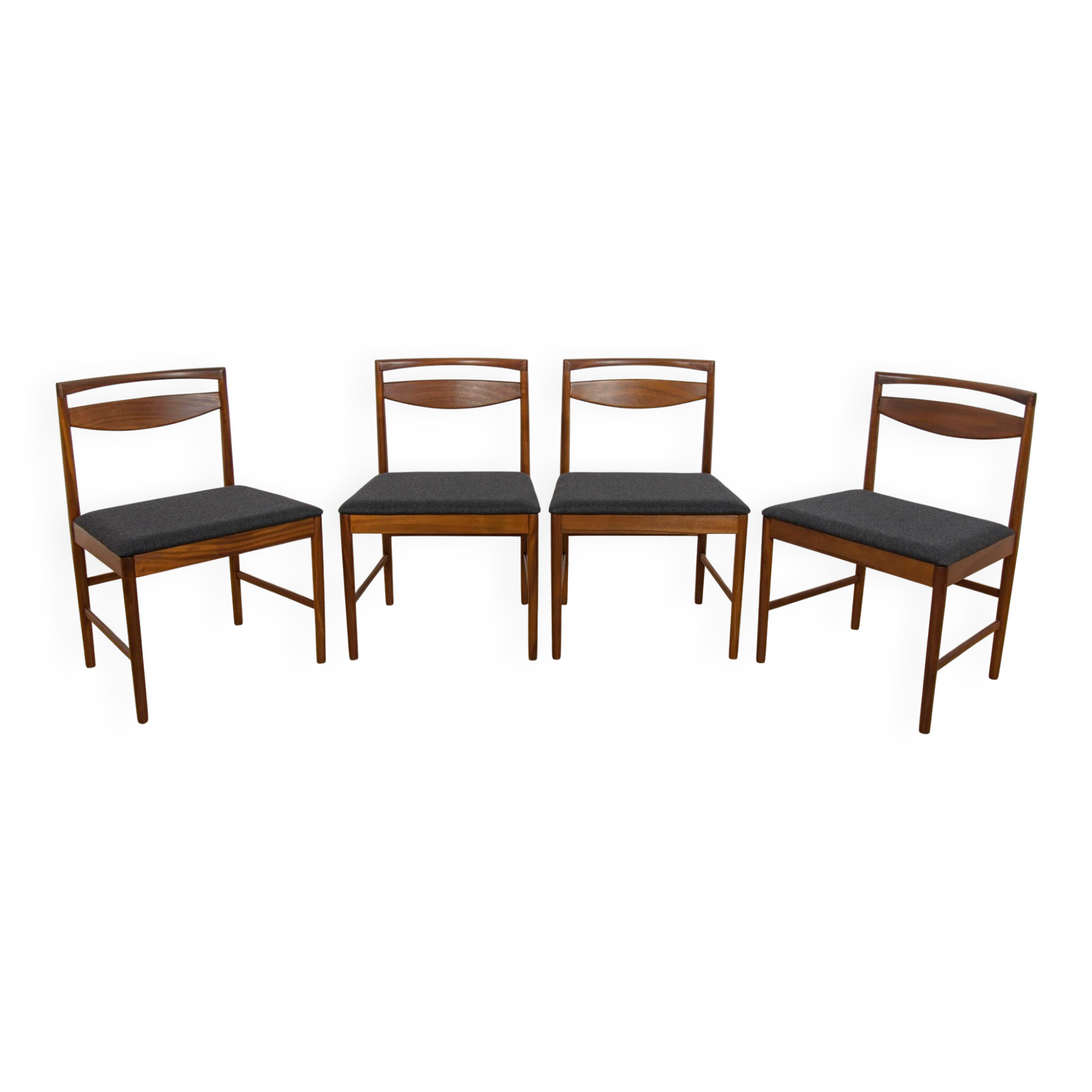 Mid-Century Model 9513 Dining Chairs by Tom Robertson for A.H. McIntosh & Co., United Kingdom, 1970s, Set of 4