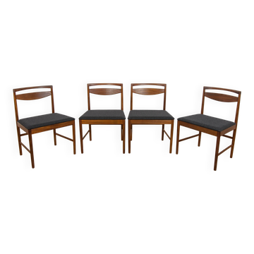 Mid-Century Model 9513 Dining Chairs by Tom Robertson for A.H. McIntosh & Co., United Kingdom, 1970s, Set of 4