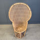 Vintage wicker peacock chair, 1970s