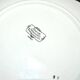 Sarreguemines plate Obernai cut out in earthenware with horsemen decoration Alsace by Loux