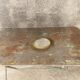 Vintage gold metal sun mirror