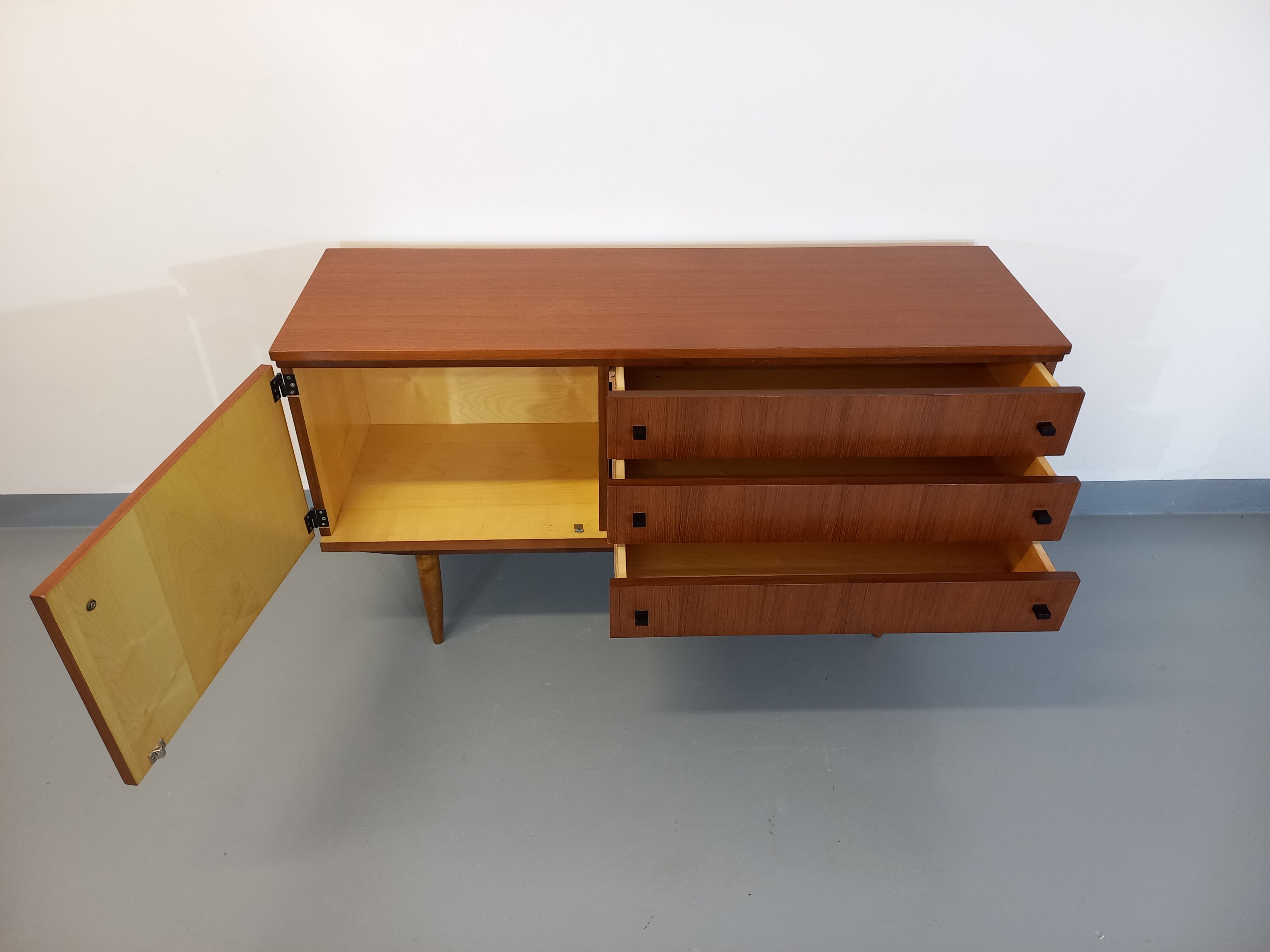 Enfilade scandinave en teck des années 60