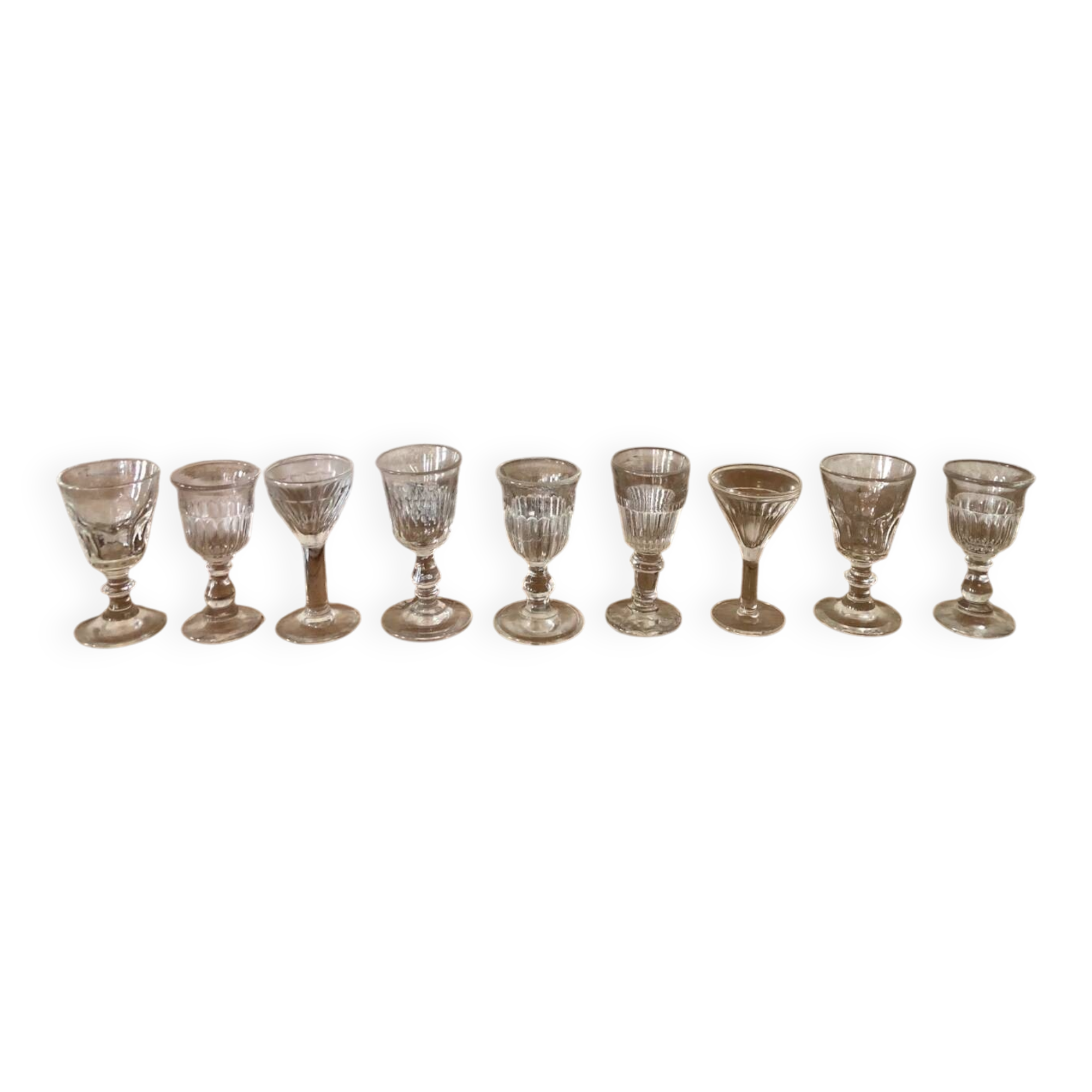 Antique liqueur glasses