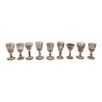 Antique liqueur glasses