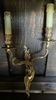Vintage golden bronze 2-light wall light