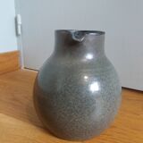 Pitcher michel and denise pointu arts céram sandstone from puisaye 50s 60s