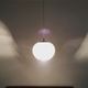 White glass Wave pendant lamp by Koch and Lowy for Peill and Putzler