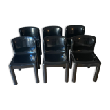 Set of 6 chairs 4875 by Carlo Bartoli for Kartell