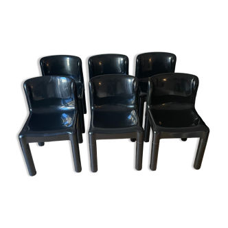 Set of 6 chairs 4875 by Carlo Bartoli for Kartell