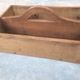 Vintage wooden tool locker or office case