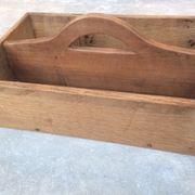 Vintage wooden tool locker or office case