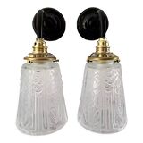 Pair of art deco wall lights