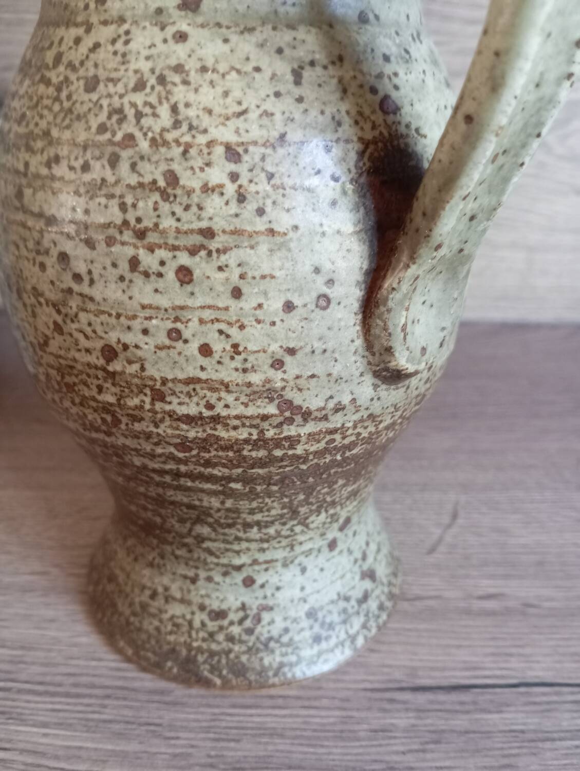 Pyrite stoneware pitcher signed Jean Tessier Le Cep 1970