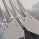 2 cold meat forks silver plated metal goldsmith Christofle Marly