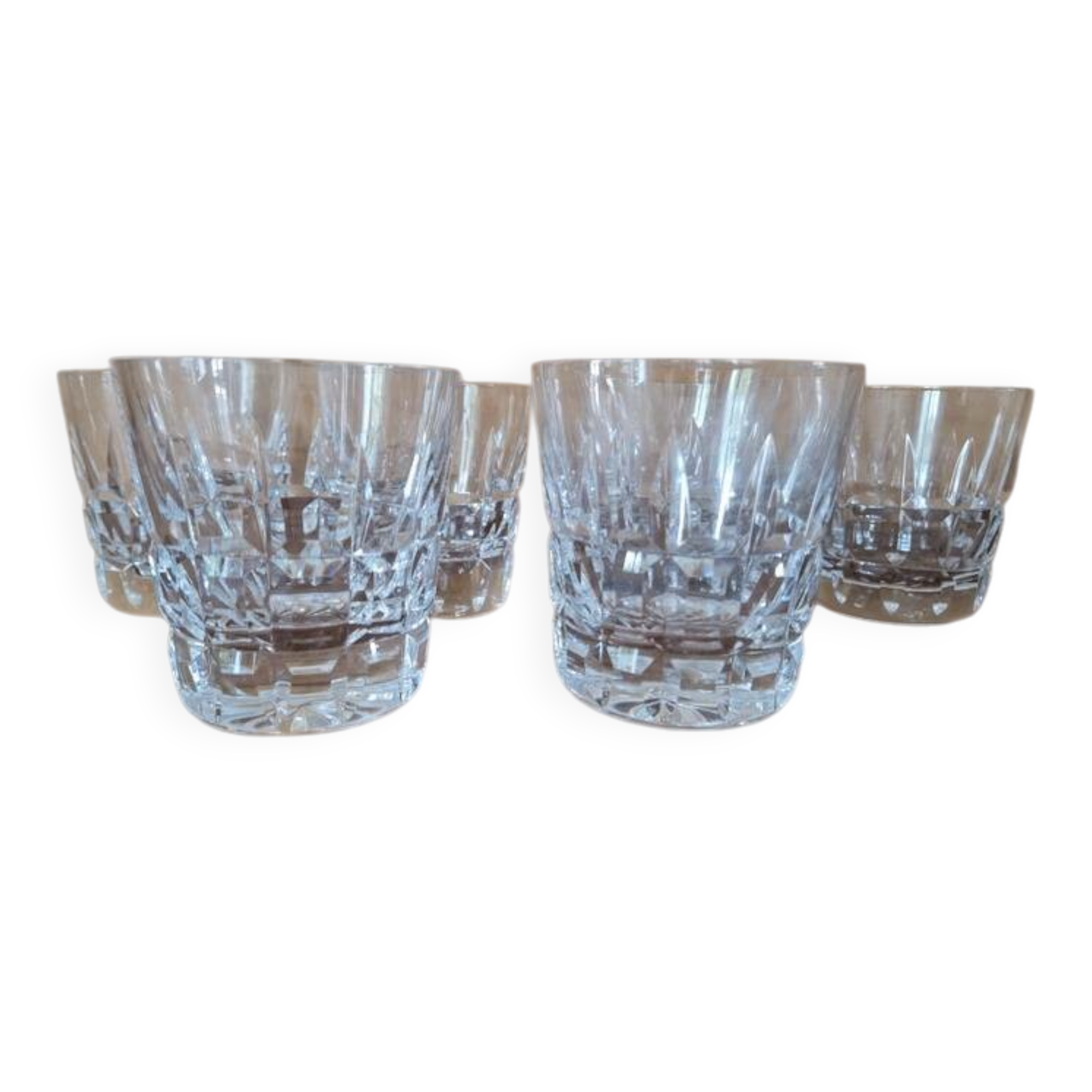 Saint Louis Crystal - Set of 6 Manhattan model whisky glasses