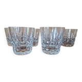 Saint Louis Crystal - Set of 6 Manhattan model whisky glasses