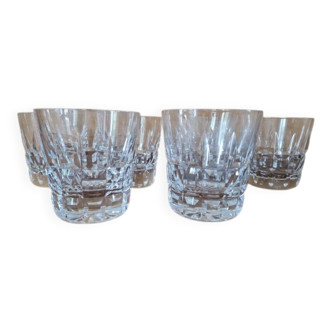 Saint Louis Crystal - Set of 6 Manhattan model whisky glasses