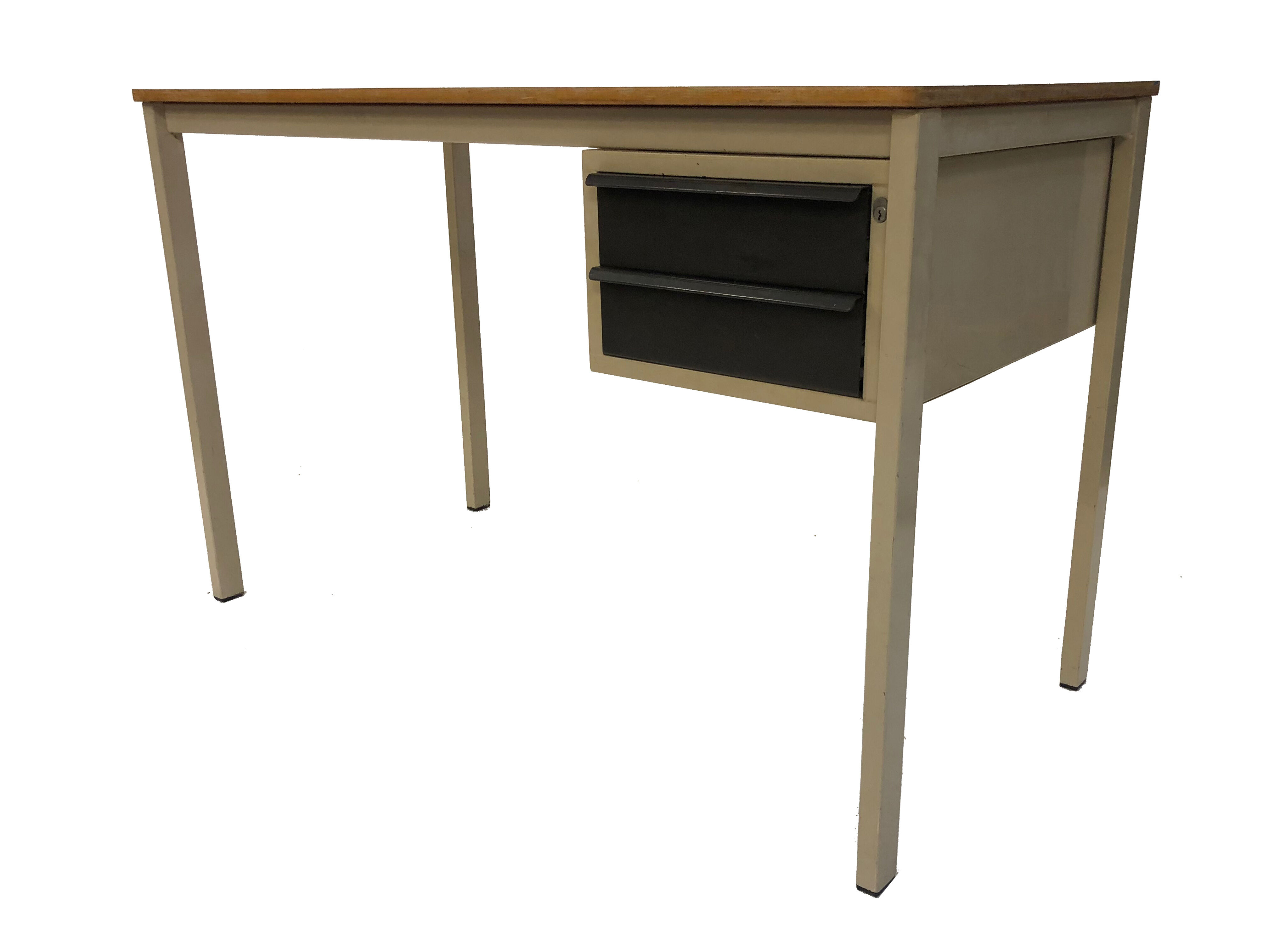 Bureau vintage avec chaise Marko & Galvanitas années 60 Pays-Bas