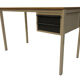 Bureau vintage avec chaise Marko & Galvanitas années 60 Pays-Bas