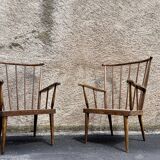 Pair of armchairs Baumann ' Eventaille" vintage 1960