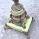 Pair of antique French Art Nouveau bronze vases on a marble base, fireplace decoration, 1800s, Châteaucore cassolettes, unique piece.