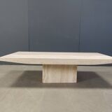 Vintage travertine coffee table, 1970s