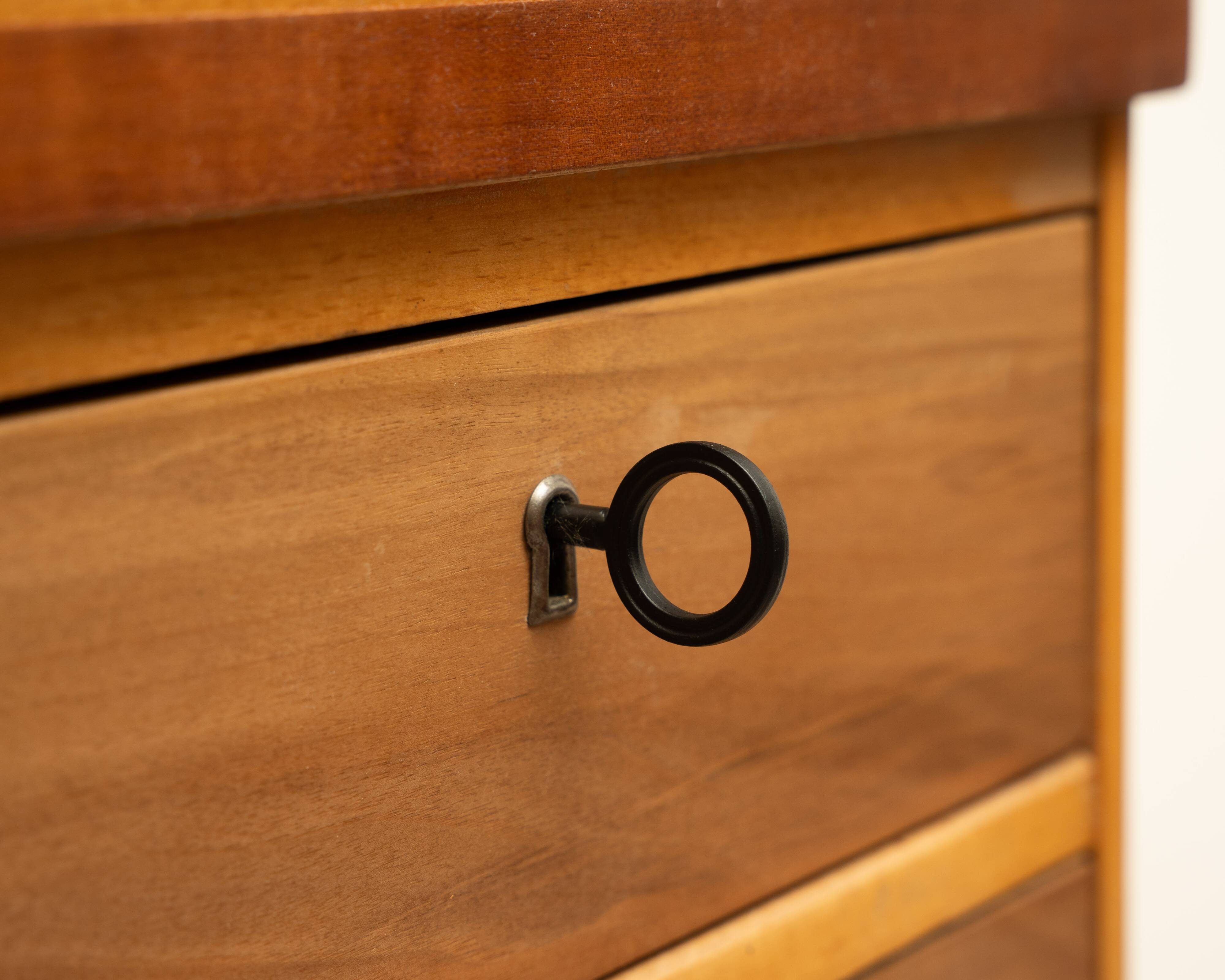 1950s desk, beech/resopal. Manufacturer: Ekawerk