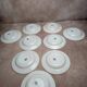 Set of 9 deep plates Terre de Fer St Amand model Andrinople