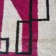 Authentic handmade Berber rug, size 140/260 cm.