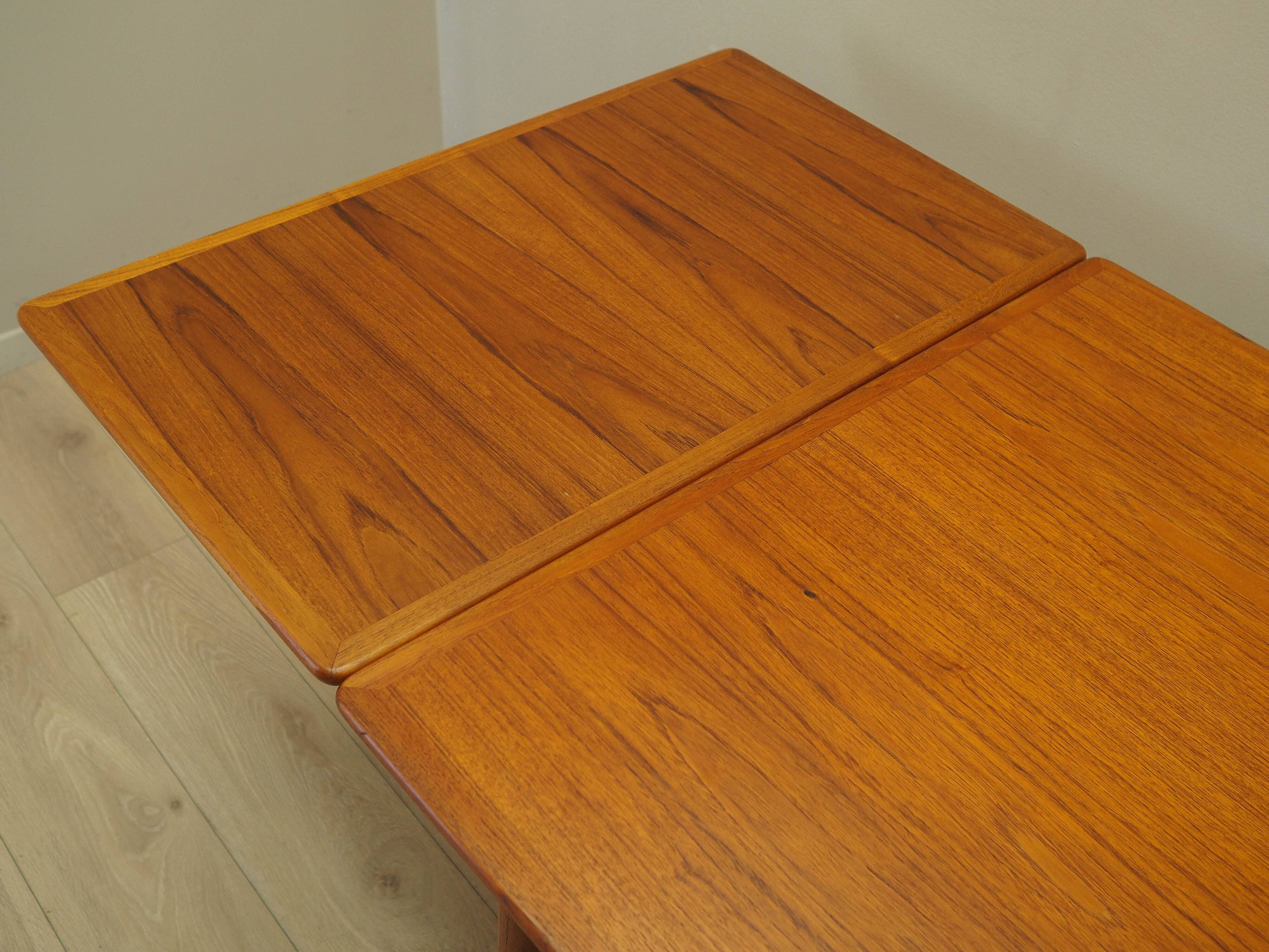 Teak table, Danish design, 1970s, manufactured in Denmark