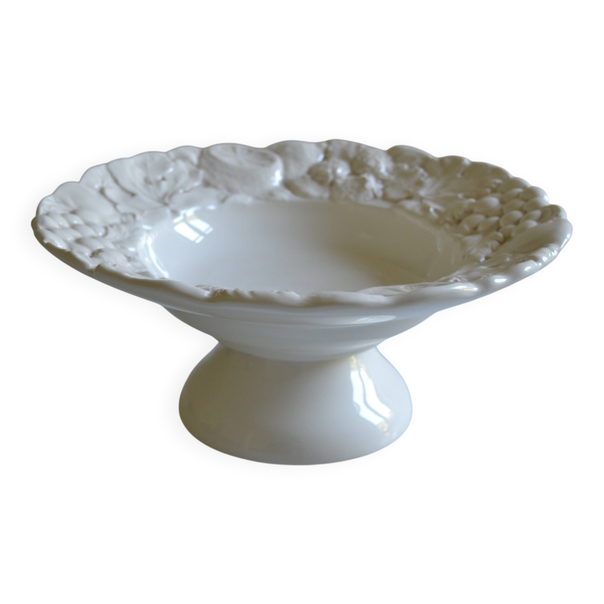 Geneviève Lethu "Mado" large earthenware slip bowl D: 38 cm