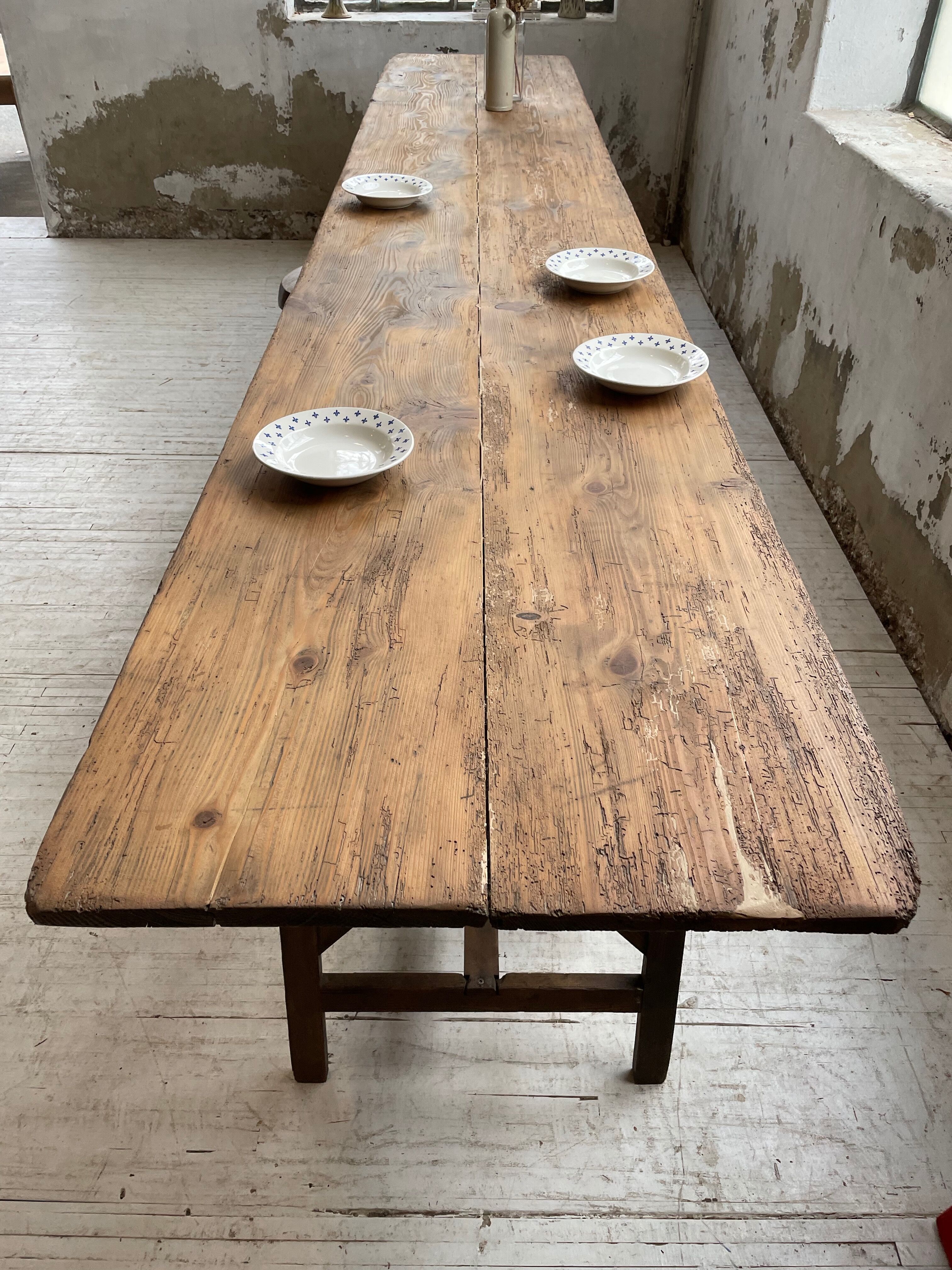 Guinguette table XXL 4m trestles