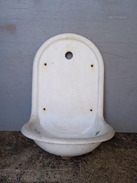 Water fountain, sink enamelled cast iron sink, ep 1950