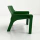 Fauteuil Vicario vert par Vico Magistretti pour Artemide, 1970
