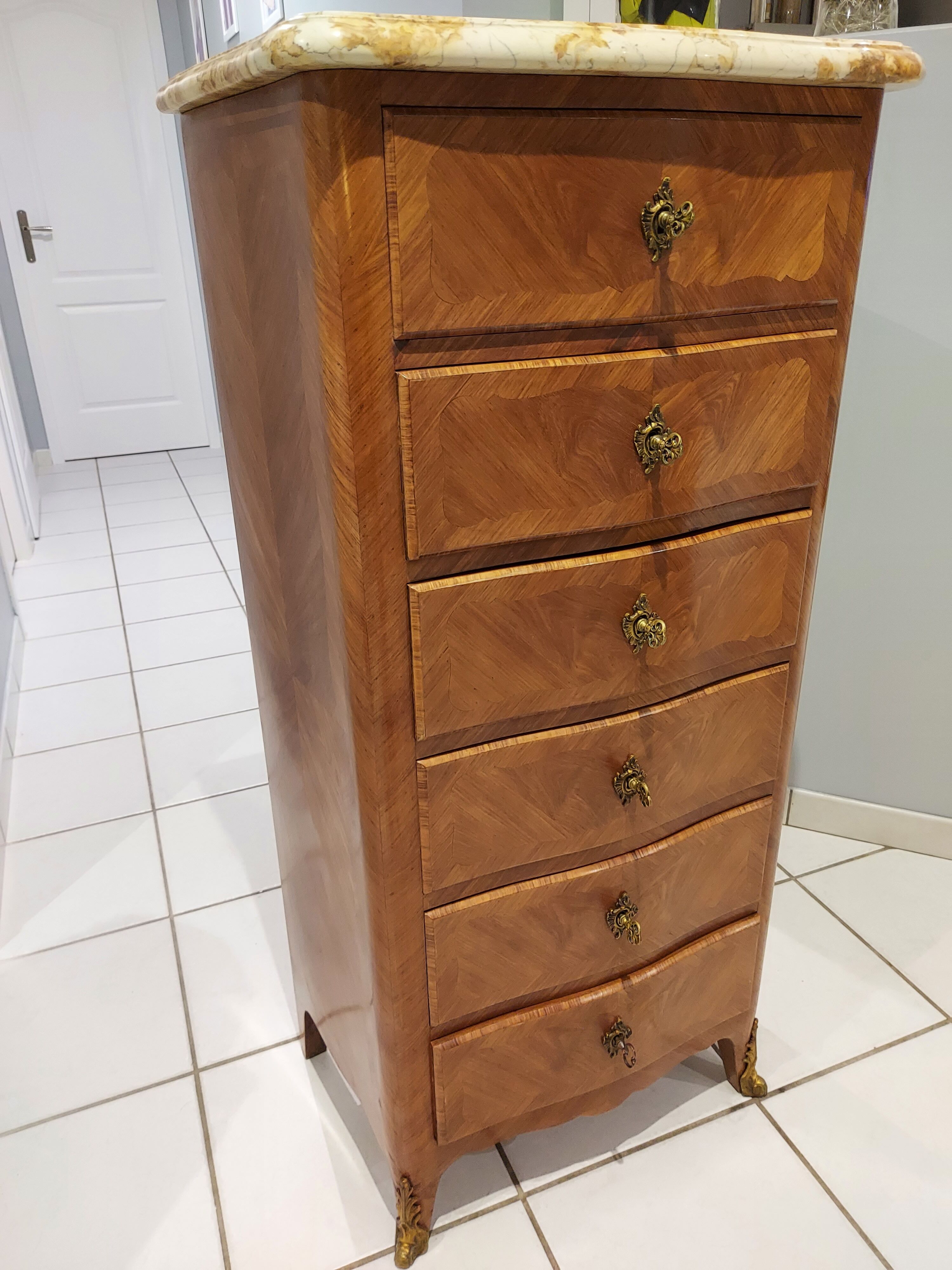 Weekly Louis XV rosewood mid XXeme