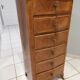 Semainier Louis XV en bois de rose milieu XXeme