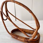 Rattan bottle holder