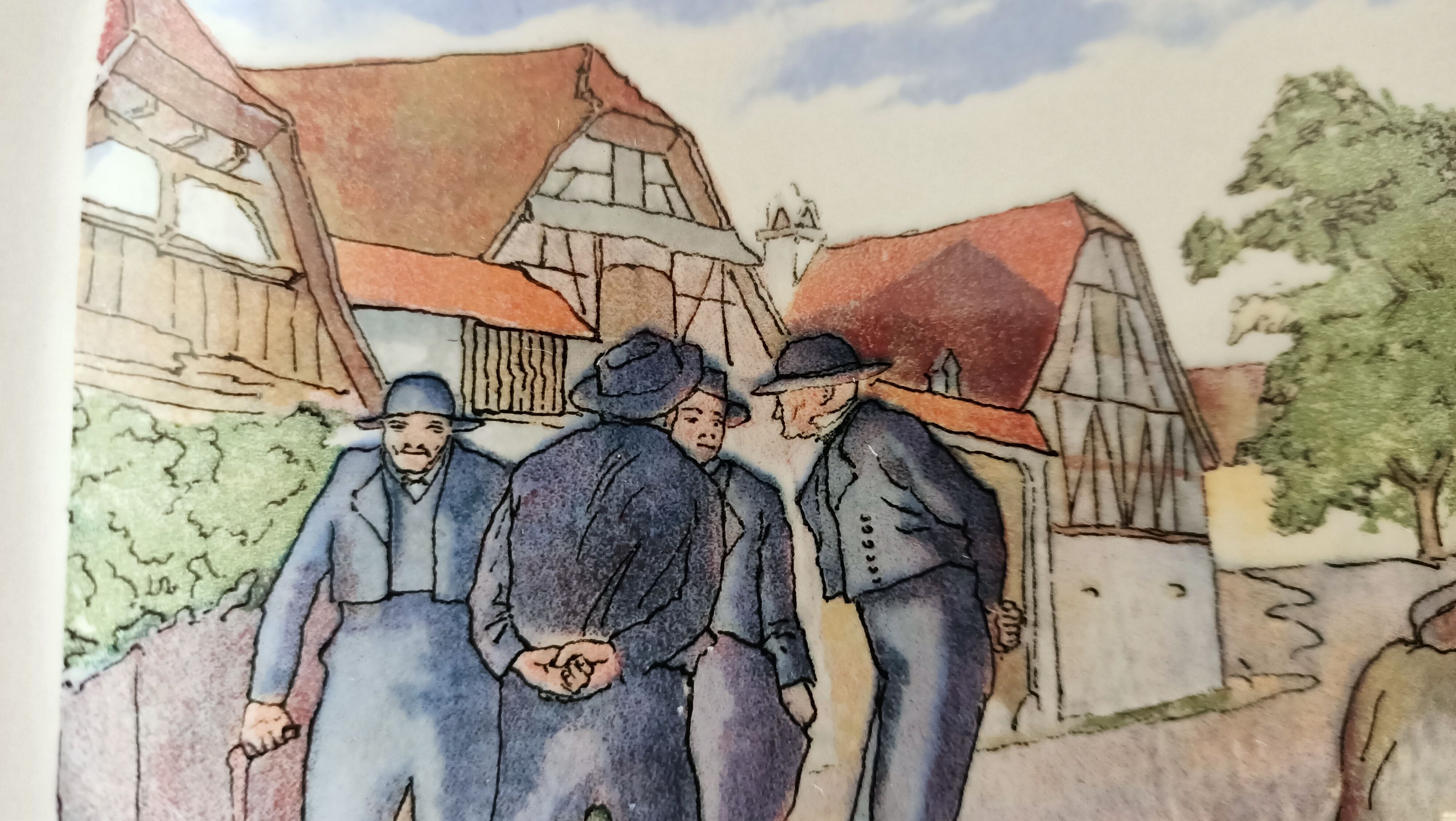 Plat Obernai faienceries sarteguemines