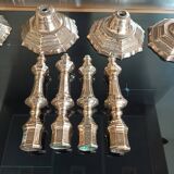 Louis XV chiseled bronze candlesticks