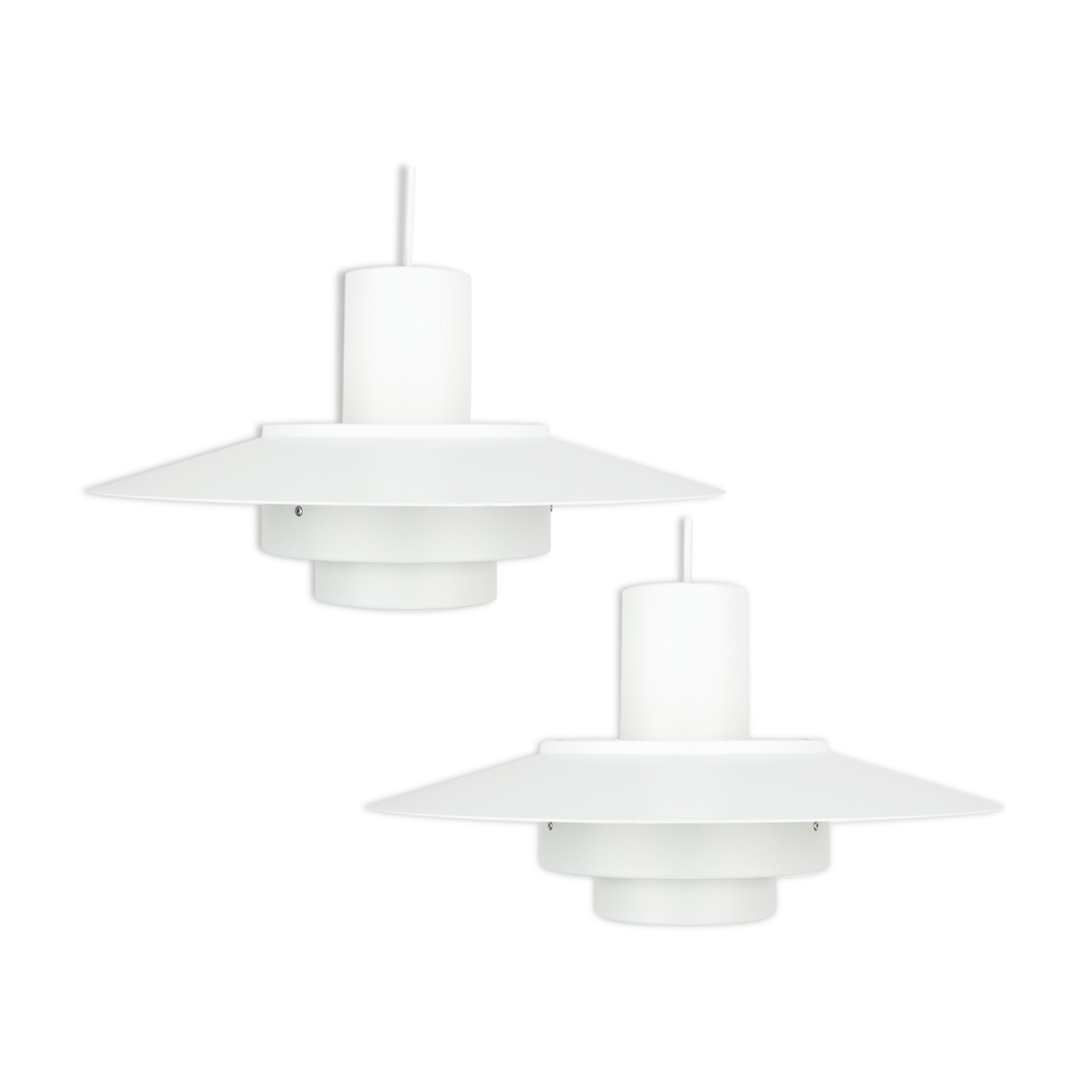 Pair of vintage Falcon lamps by Andreas Hansen, Fog og Mørup, 1968