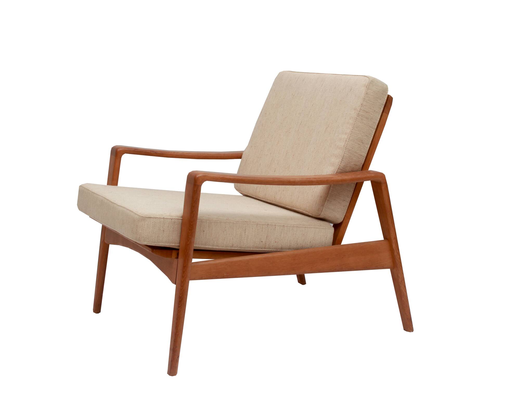 1960s armchair in oak, Arne Wahl Iversen für Komfort