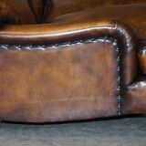 Howard & Son leather canapé, restored vintage, 3-seater