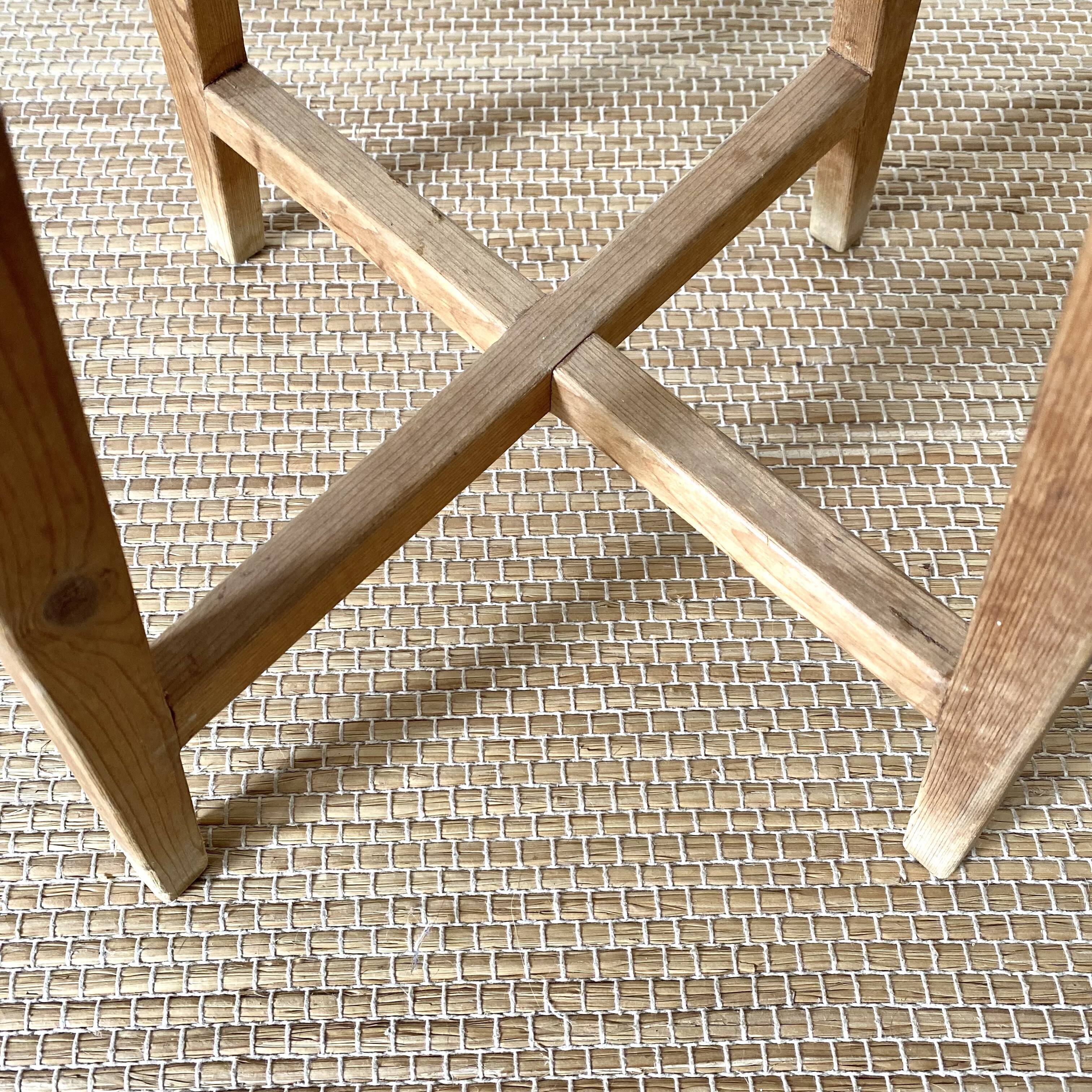 Wooden stool or plant door