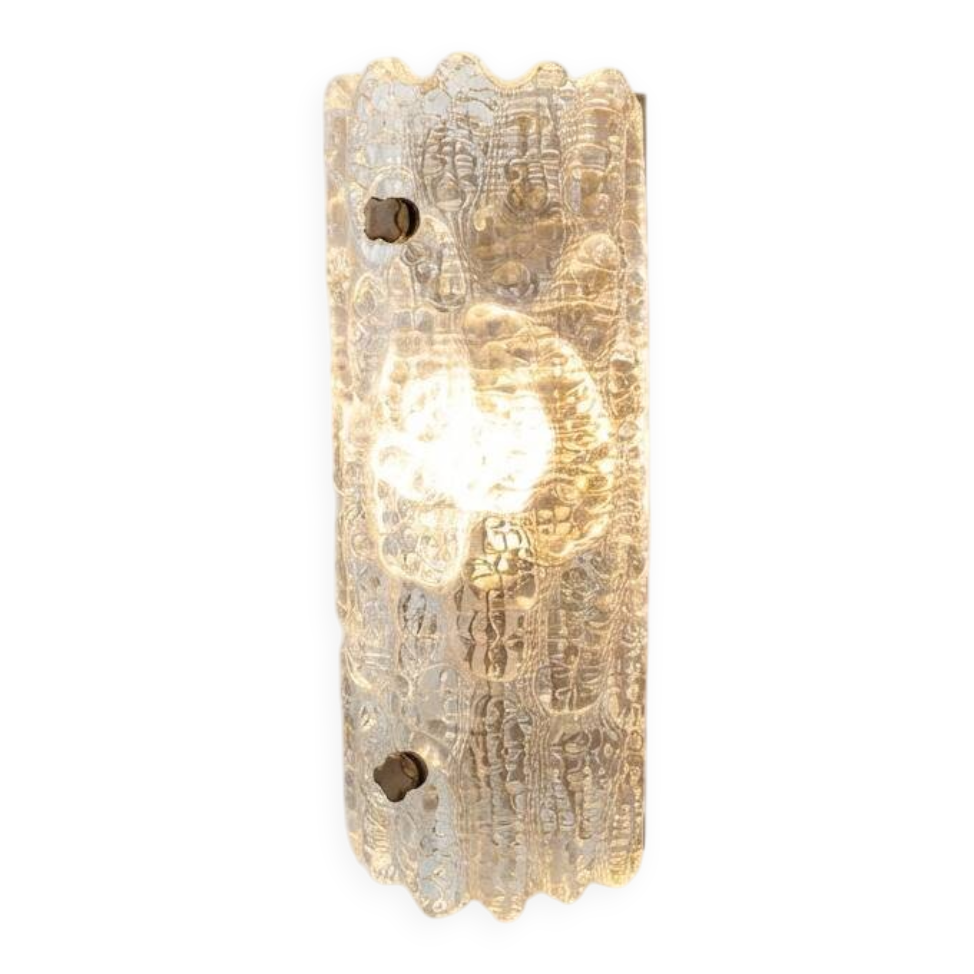 Carl Fagerlund Textured Glass Wall Sconce 1960s