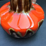 Flamed ceramic pitcher, Baudin, 70s
