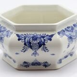 Old blue and white ceramic box