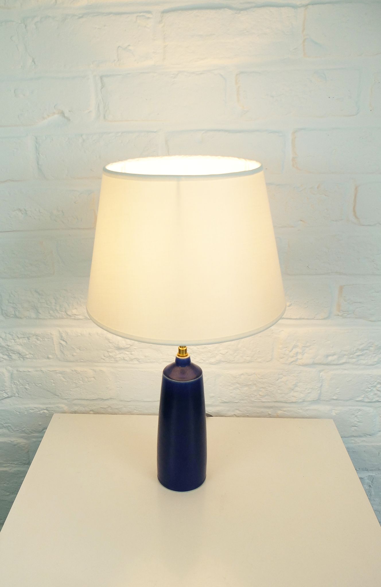 Scandinavian ceramic table lamp Per Linnemann-Schmidt for Palshus, Denmark, 1960s