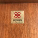 Gianfranco Frattini for Bernini italian wood leather swivel bookcase 1960s